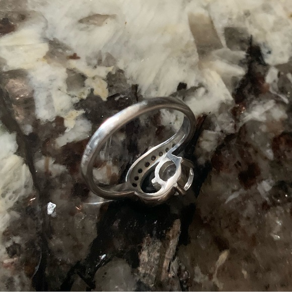 Stainless Steel CZ Ring, Approx. Size 8 - Picture 4 of 6